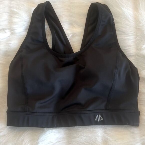 AP Basic Black Sports Bra (S) - Picture 1 of 5